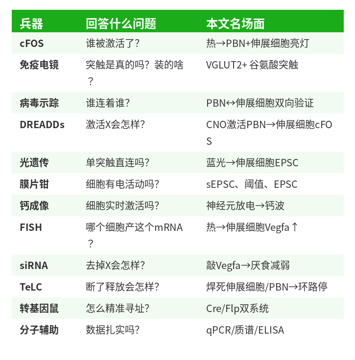 一张表看懂兵器谱